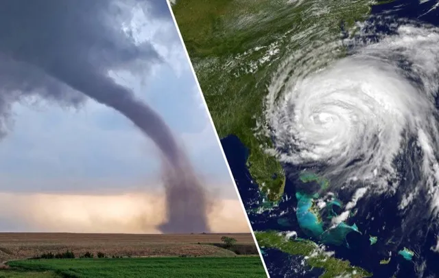 Tornado and hurricane imagery